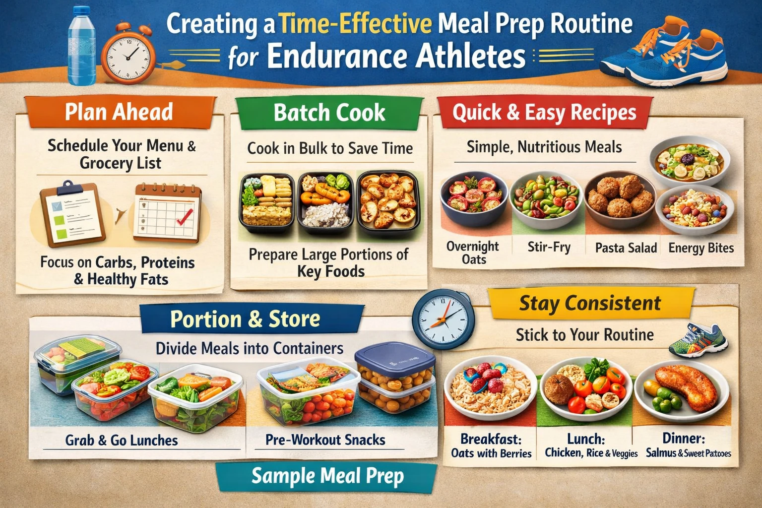 Creating a Time-effective Meal Prep Routine For Athletes